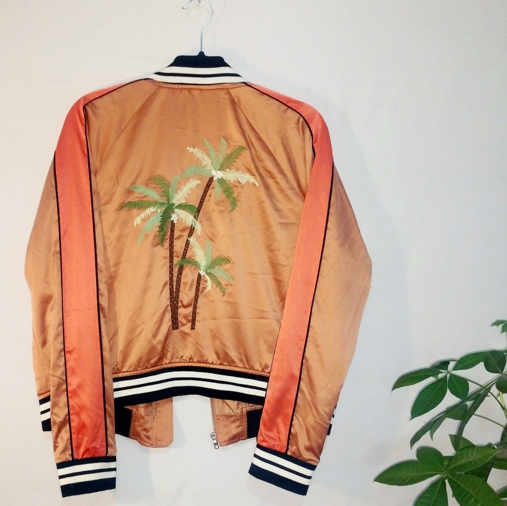 Mossimo embroidered bomber jacket